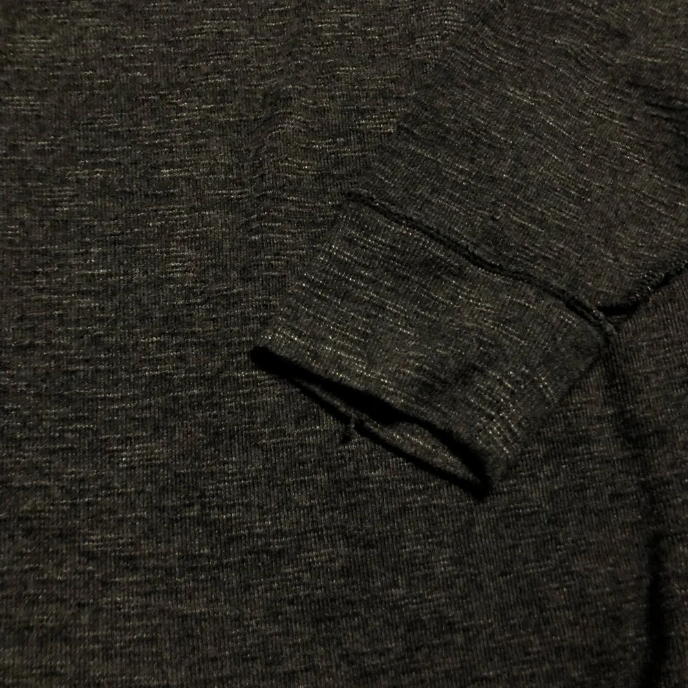 Free People We the People Shirt Womens Medium Gray 3/4 Sleeve Top